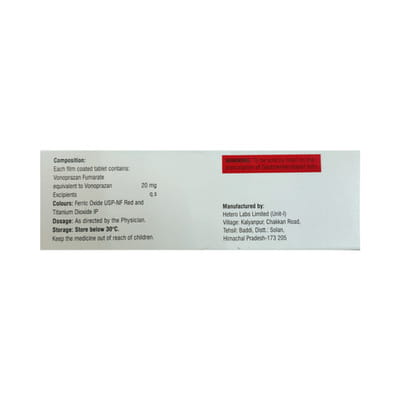 Vozan 20mg Strip Of 10 Tablets