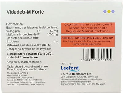 Vidadeb M Forte Strip Of 15 Tablets