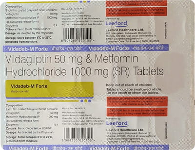 Vidadeb M Forte Strip Of 15 Tablets