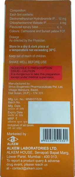 Kofclear-Dx Plus Dry Cough Syrup