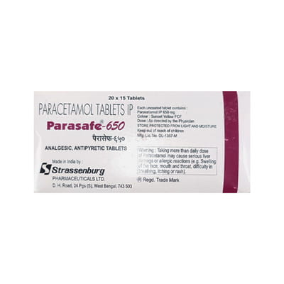 Parasafe 650mg Strip Of 15 Tablets