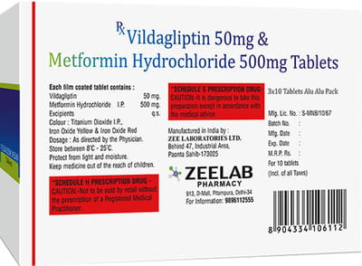 Vildazem M 500mg Strip Of 10 Tablets