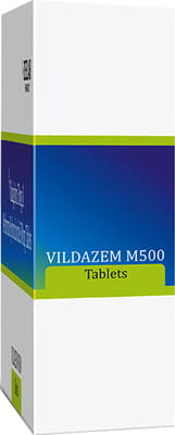 Vildazem M 500mg Strip Of 10 Tablets
