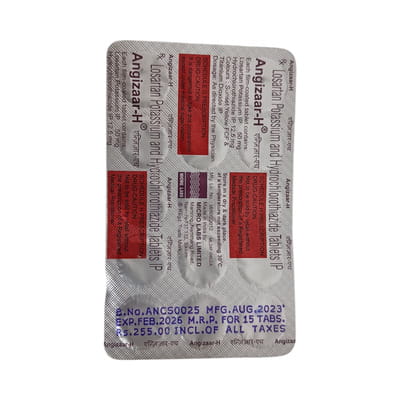 Angizaar H Strip Of 15 Tablets