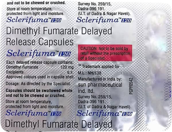 Sclerifuma 120mg Strip Of 10 Capsules