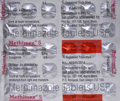 Methimez 5mg Strip Of 30 Tablets