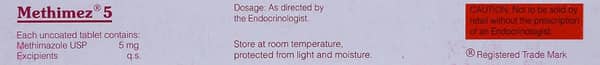 Methimez 5mg Strip Of 30 Tablets