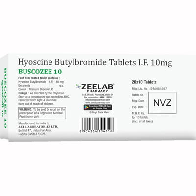Buscozee 10mg Strip Of 10 Tablets
