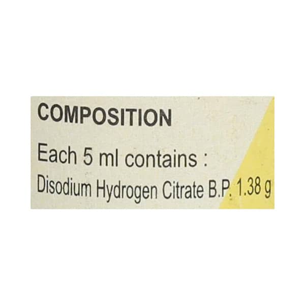 Alkacitron 1.38gm Bottle Of 450ml Syrup