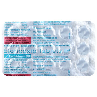 Etoshine 90mg Strip Of 15 Tablets