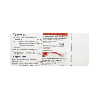 Xygrel 60 Mg Strip Of 10 Tablets