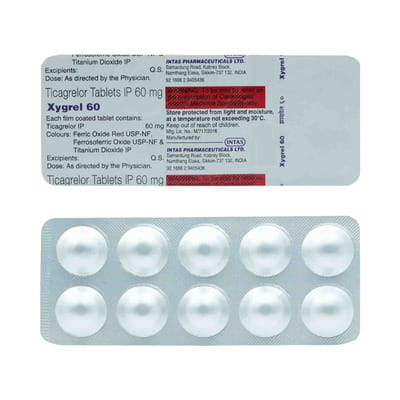 Xygrel 60 Mg Strip Of 10 Tablets
