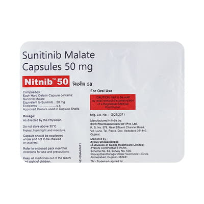 Nitnib 50mg Strip Of 7 Capsules