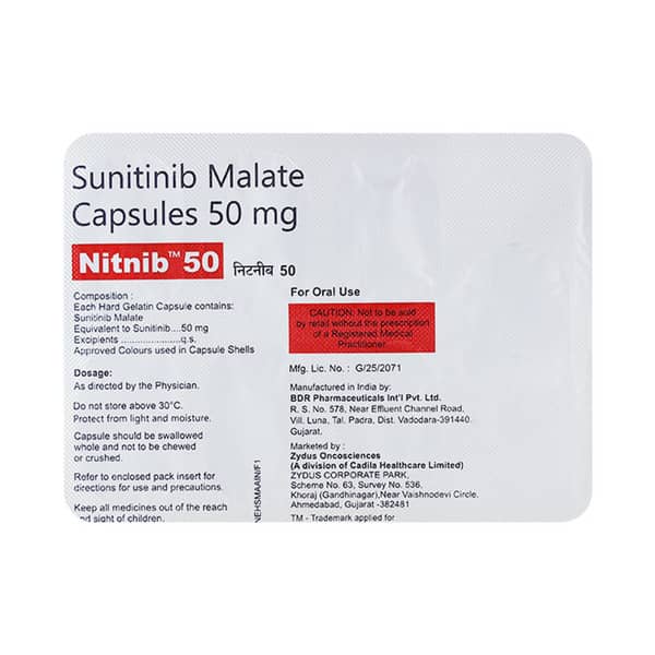 Nitnib 50mg Strip Of 7 Capsules