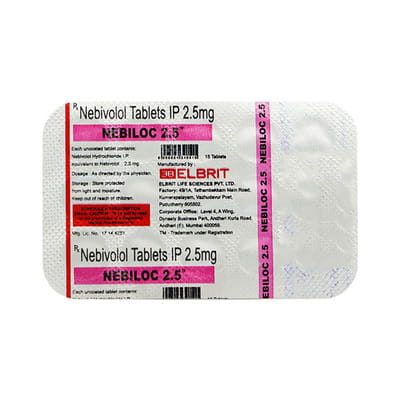 Nebiloc 2.5mg Strip Of 15 Tablets