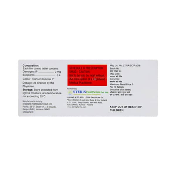 Deinogesterol 2mg Strip Of 10 Tablets