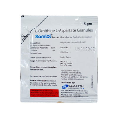 Samlol New Refreshing Flavour Sugar Free Sachet Of 5gm Granules