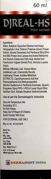 Djreal Hs Bottle Of 60Ml Hair Serum
