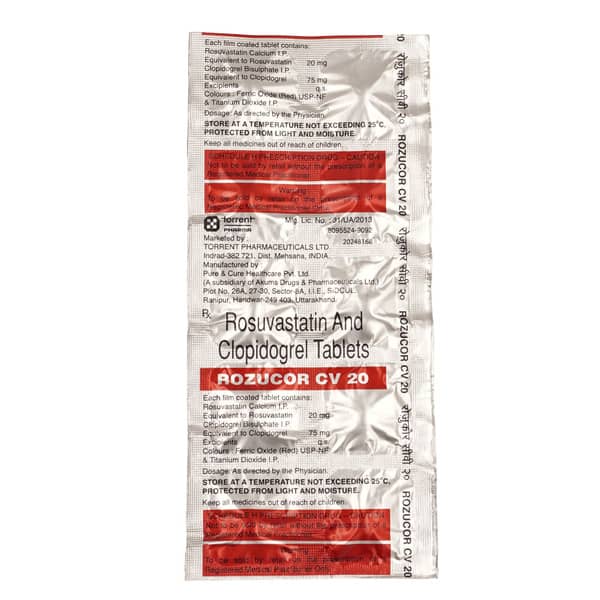Rozucor Cv 20Mg Strip Of 10 Tablets