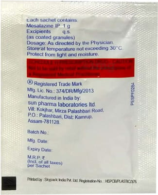 Mesacol Cr 1g Sachet Of 1 Granules