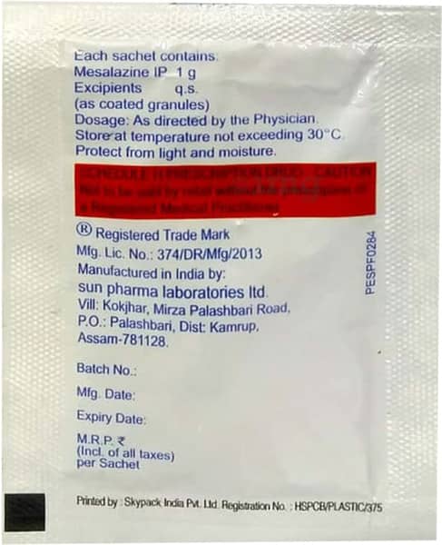 Mesacol Cr 1g Sachet Of 1 Granules