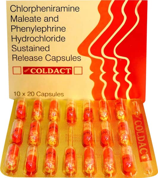 New Coldact Strip Of 20 Capsules