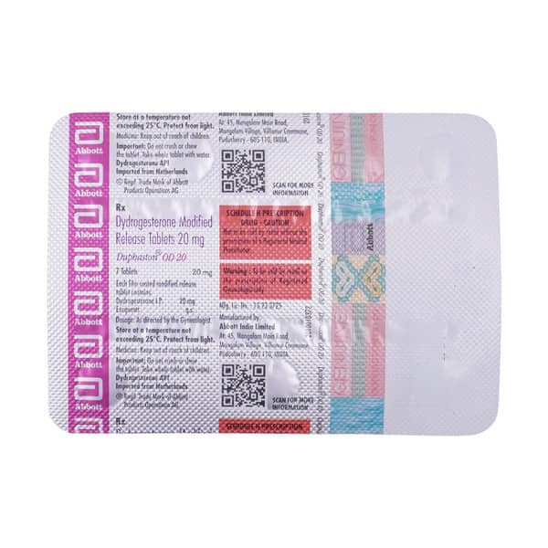 Duphaston Od 20Mg Strip Of 7 Tablets
