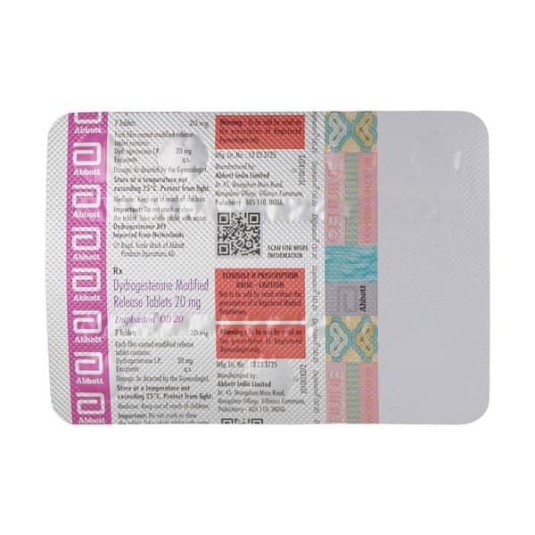 Duphaston Od 20Mg Strip Of 7 Tablets