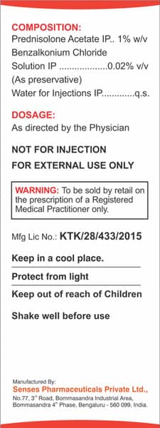 Predorx Bottle Of 10ml Eye Drops