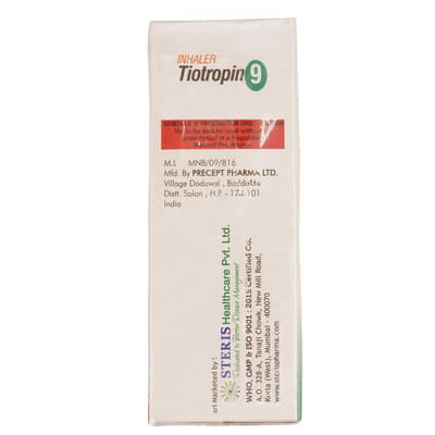 Tiotropin 9 Cfc Free Box Of 120md Metered Dose Inhaler