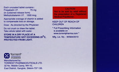 Pregaba M Sr 75mg Strip Of 15 Tablets