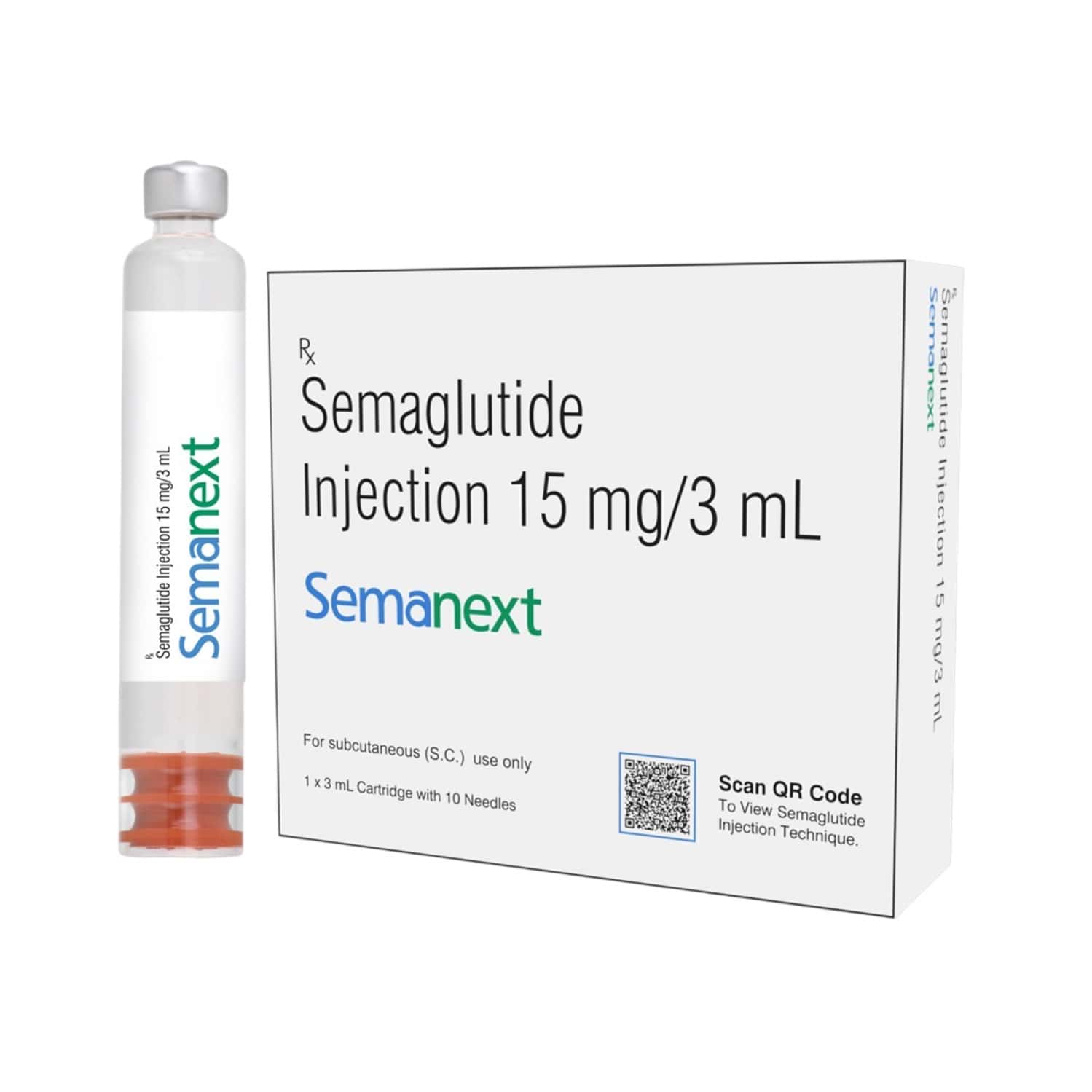 semanext 15mg cartridge of 3ml injection