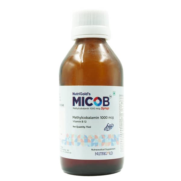 Micob 1000Mcg Sugar Free Bottle Of 75Ml Syrup