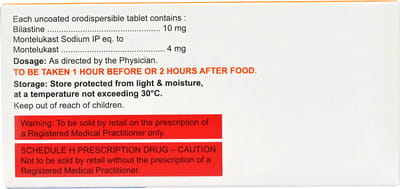 Bilafav M Odt 10/4mg Strip Of 10 Tablets
