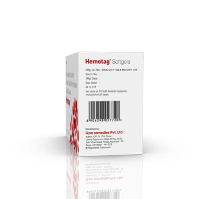 Hemotag Strip Of 10 Softgel Capsules