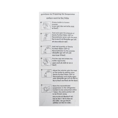 Monocef O 100mg Delicious Pineapple Peppermint Flavour Bottle Of 30ml Dry Suspension