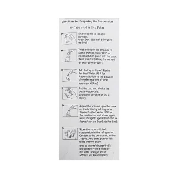 Monocef O 100mg Delicious Pineapple Peppermint Flavour Bottle Of 30ml Dry Suspension