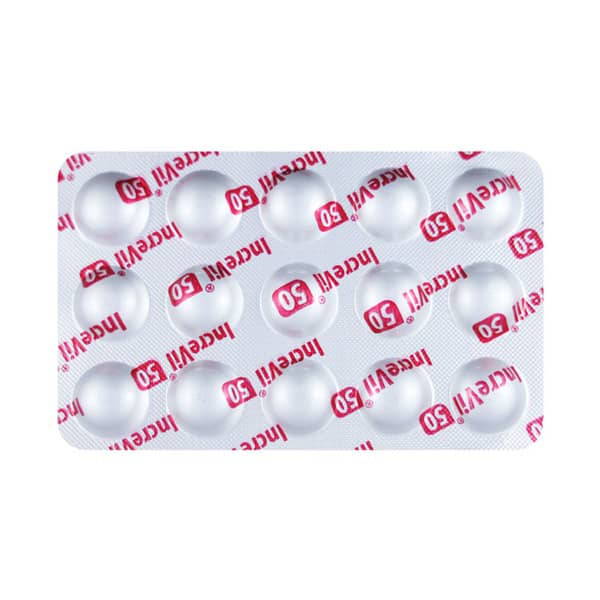 Increvil 50mg Strip Of 15 Tablets