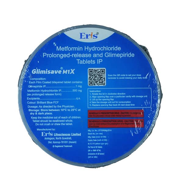 Glimisave M 1Mg X Bottle Of 30 Tablets