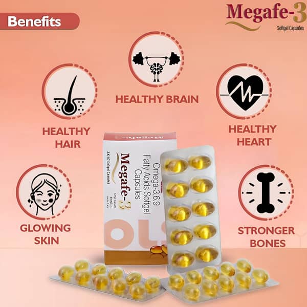Megafe 3 Strip Of 10 Softgel Capsules