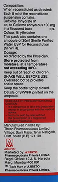 Omnicef O Bottle Of 30ml Suspension