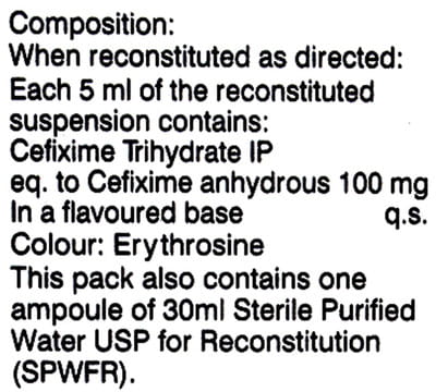 Omnicef O Bottle Of 30ml Suspension