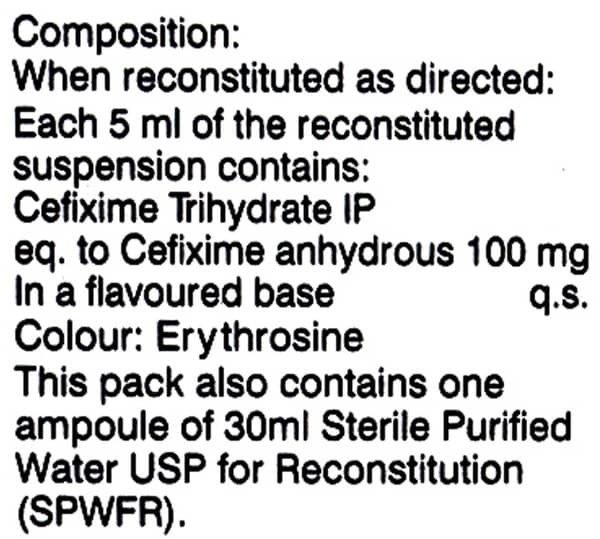 Omnicef O Bottle Of 30ml Suspension