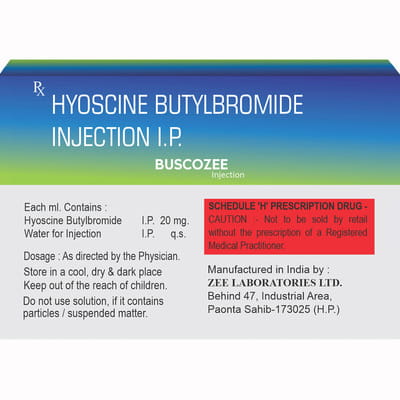 Buscozee 20mg Ampoule Of 1ml Injection