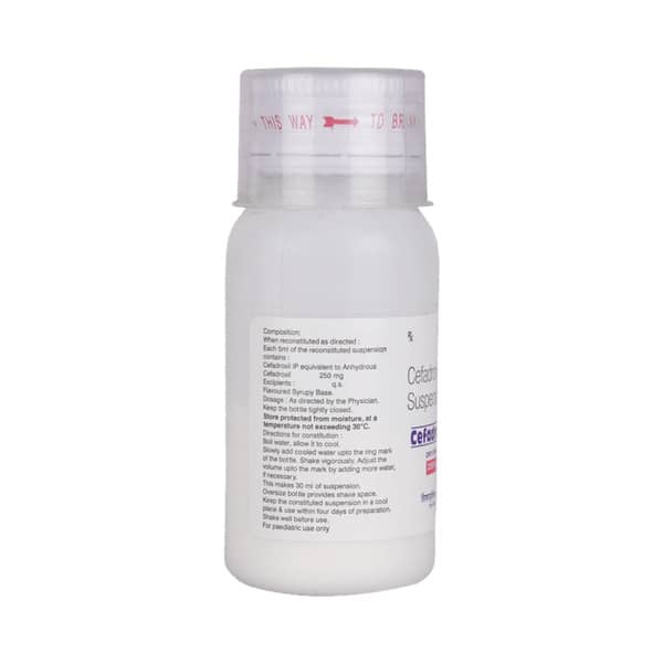 Cefadrox 250mg Bottle Of 30ml Dry Syrup