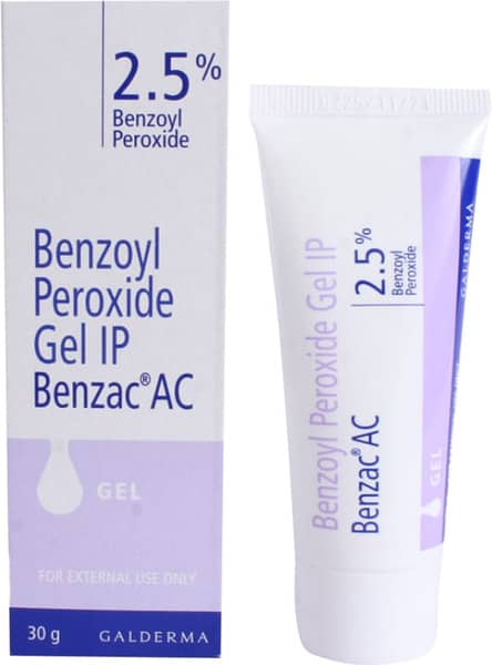 Benzac Ac 2.5% Tube Of 30Gm Gel