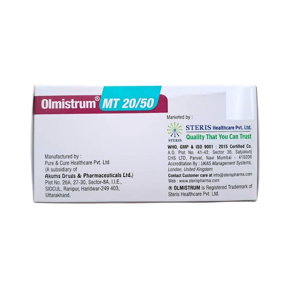 Olmistrum Mt 20/50Mg Strip Of 10 Tablets