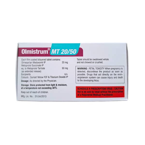 Olmistrum Mt 20/50Mg Strip Of 10 Tablets
