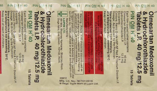 Pin Om H 40mg Strip Of 15 Tablets