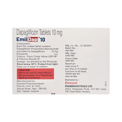 Emildap 10mg Strip Of 15 Tablets